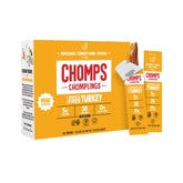 Chomps Original Turkey Jerky Stick 24-pack front view for on-the-go protein