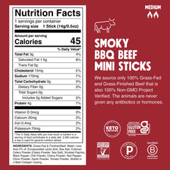 Chomps Smoky BBQ beef jerky stick, energy-boosting bite for workouts