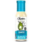 Chosen Foods avocado oil ranch dressing bottle ideal for keto meals