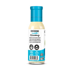 Vegetables dipped in Chosen Foods avocado oil ranch dressing