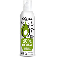 Chosen Foods Avocado Oil Spray dispersion-action highlights even coverage for cooking