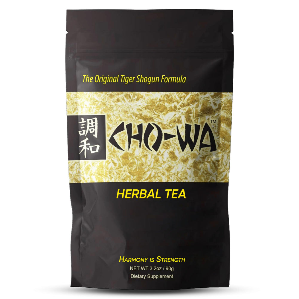 CHO-WA Harmony packaging invites a calming tea ritual.