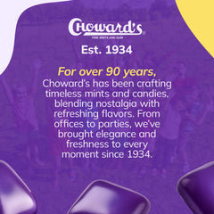 Choward's Scented Gum tablets close-up showing bold aroma for fresh breath.