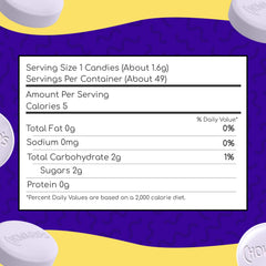 Choward's Violet Mints 64 individually wrapped mints, perfect for sharing.