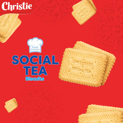 Close-up of Christie's Peek Freans Social Tea Cookies showing dip-friendly texture