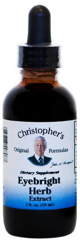 Christopher's Eyebright bottle front view for simple daily herbal use.