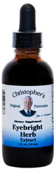 Christopher's Eyebright bottle front view for simple daily herbal use.