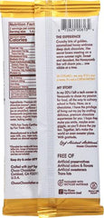 Chuao Chocolatier dark chocolate bar slice, rich cocoa glow on a clean surface.