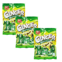 Chun Guang Ginger Coconut Candy closeup highlights coconut-ginger flavor notes for tastier snacking.