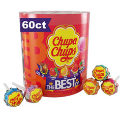 Chupa Chups Best Of lollipop drum of 60 suckers perfect for parties