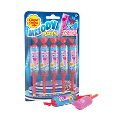 Chupa Chups Melody Pop strawberry with a music note for interactive play