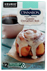 Cinnabon Classic Cinnamon Roll K-Cup Pod for instant single-serve brew.