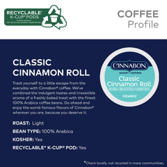 CINNABON Keurig box on display, convenient 48-count package for everyday favorites.
