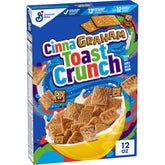 Cinnagraham Toast Crunch bowl with milk highlights a crunchy, delicious breakfast ritual.