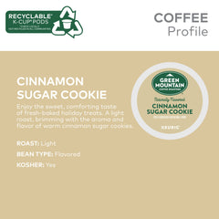 Green Mountain Cinnamon Sugar Cookie aroma fills the kitchen