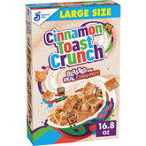 Cinnamon Toast Crunch cereal bowl with milk for a quick breakfast