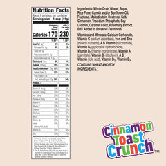 Cinnamon Toast Crunch being poured into a bowl for an easy morning meal.