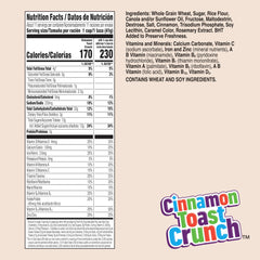 Cinnamon Toast Crunch being poured reveals CINNADUST crunch