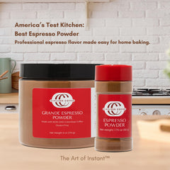 Civilized Coffee Espresso Powder Grande tiramisu dessert garnish idea