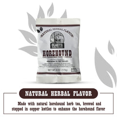 Claeys Horehound hard candy wrapped candies show glossy texture for appealing visuals.