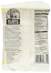 Claeys Lemon Drop hard candy close-up inviting a tangy bite on the go.