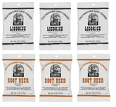 Claeys Old Fashioned licorice hard candy in a 6 oz pack with nostalgic snacking potential.