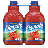 Clamato Original bottle 64oz two-pack showcasing authentic flavor base for mixers.
