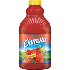 Clamato Picante ceviche prep with zesty tomato base