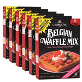 Classique Fare Belgian waffle mix box ready for quick, crispy breakfast.