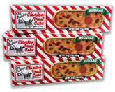 Claxton Fruit Cake regular 3lb loaf with golden raisins and candied fruits for holiday gifting.