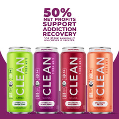 CLEAN CAUSE low calorie Yerba Mate label close-up