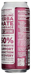 Close-up of Clean Cause Blackberry label showcases organic ingredients