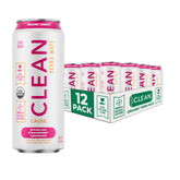 Clean Cause Zero Sugar Strawberry Lemonade Sparkling Yerba Mate can on ice