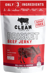 Clean Jerky Co old-fashioned dry jerky pack close-up highlights premium branding
