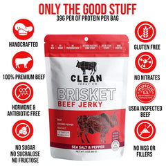 Clean Jerky Co USA-made label close-up signals domestic craftsmanship