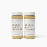Clean Monday Meals chicken ramen seasoning jar shows clean-label ingredients and flavor depth
