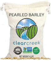 CLEAR CREEK Pearl Barley in drawstring bag for pantry-friendly storage