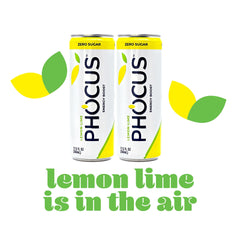 PHOCUS Lemon Lime being poured into a glass for on-the-go energy.