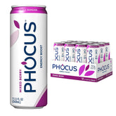 CLEAR CUT PHOCUS mixed berry can front view highlighting zero sugar and flavor