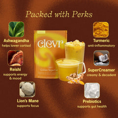Clevr oat and coconut milk blend powder adds creamy texture to lattes
