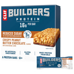 CLIF BUILDERS Crispy Bar packaging shown for grab-and-go fueling.