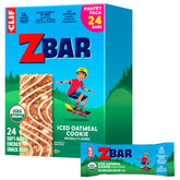 Clif Kid ZBar Iced Oatmeal Cookie soft-baked bar in lunchbox for steady energy.