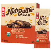 CLIF Nut Butter Bar packaging shows organic ingredients and a ready-to-go snack