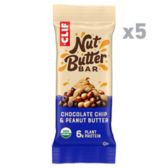 Close-up of oats and peanut butter ingredients in CLIF Nut Butter Bar.