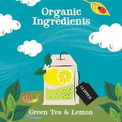 Clipper Tea Green Tea and Lemon hot-brew shows balanced flavor infusion.