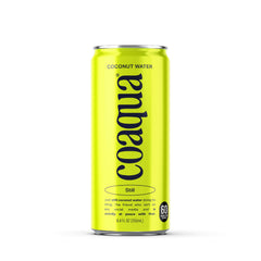 CoAqua coconut water 24-pack cans for refreshing on-the-go hydration.