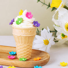 Cobakey edible flowers green - fresh green accents for pastries and waffles.