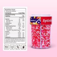 Cobakey pink red sanding sugar enhances cookies and ice cream with shimmer