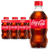Coca-Cola Original Taste 12oz bottle delivering crisp refreshment.