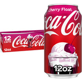 Coca-Cola Zero Cherry Float can front view for refreshing on-the-go enjoyment